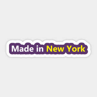 Made in New York Sticker